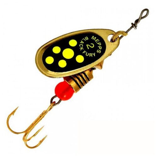 Mepps Блесна вращающаяся (вертушка) MEPPS COMET BLACK FURY ( 3,5гр/OR/CH)
