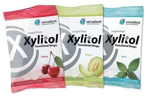 Леденцы Miradent Xylitol с ксилитом Ассорти, 100 шт - фотография № 3