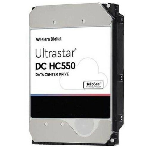 Жесткий диск Western Digital Ultrastar DC HС550 HDD 35 SAS 16Тb 7200rpm 512MB buffer 512e WUH721816AL5204 1 year 3914000₽