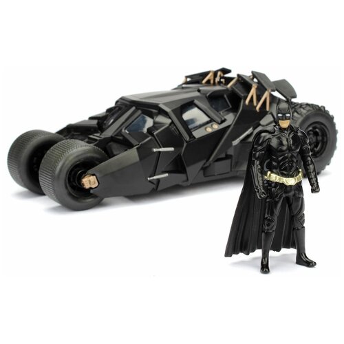 Фигурка Jada DC: 2008 The Dark Knight Batmobile W/Batman фигурка бэтмен тёмный рыцарь the dark knight batman 15 см