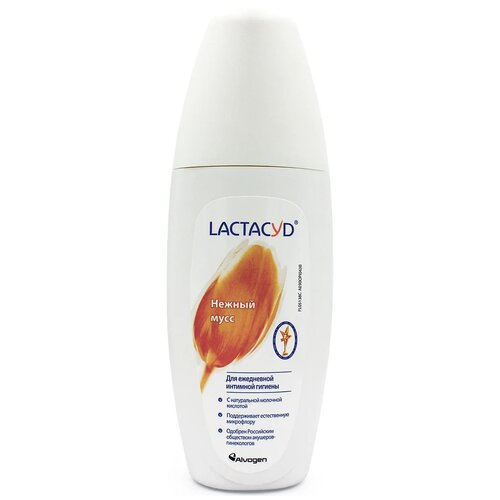 Lactacyd мусс для интимной гигиены Femina, 150 мл мусс для интимной гигиены lactacyd лактацид фл 125мл