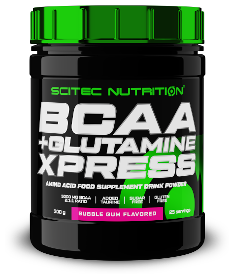 Аминокислоты BCAA+Glutamine Xpress Scitec Nutrition (300gr) бабл гам