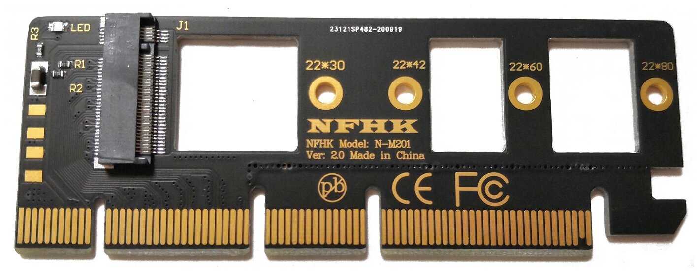 Адаптер-переходник NFHK N-M201 v2.0 для SSD NGFF M.2