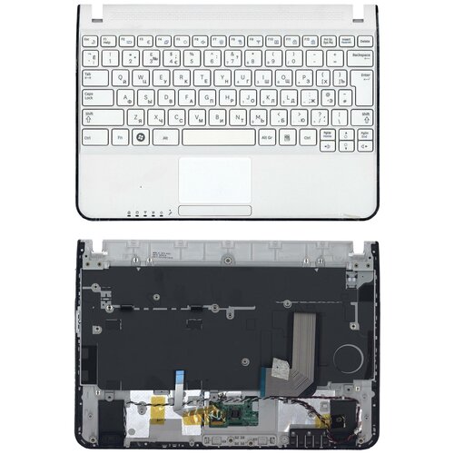 Клавиатура keyboard V114060AS1 для ноутбука Samsung N210 N220 Series топ-панель белая 1922₽