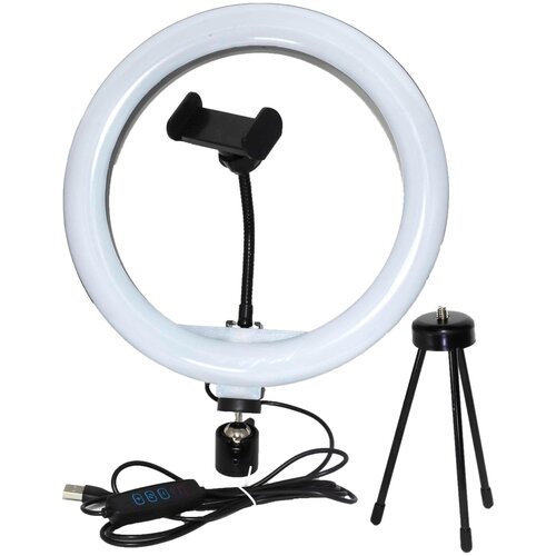 Кольцевая лампа CXB-260 90 диодов 26 см тренога пластик 83500₽