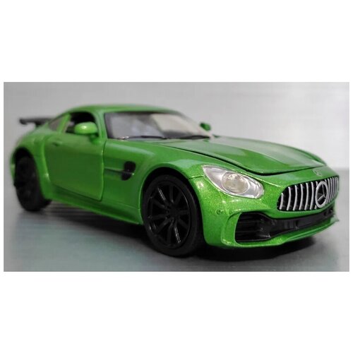 Машинка Mercedes AMG GT R Мерседес металлическая зеленая 1:32
