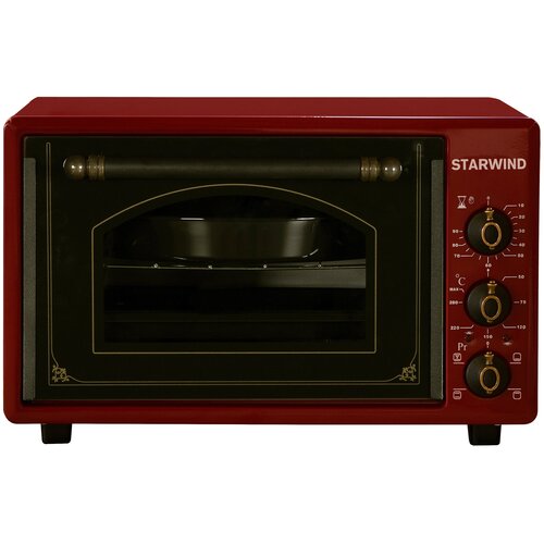 Мини-печь STARWIND SMO2025 бордовый гриль конвекция 922600₽