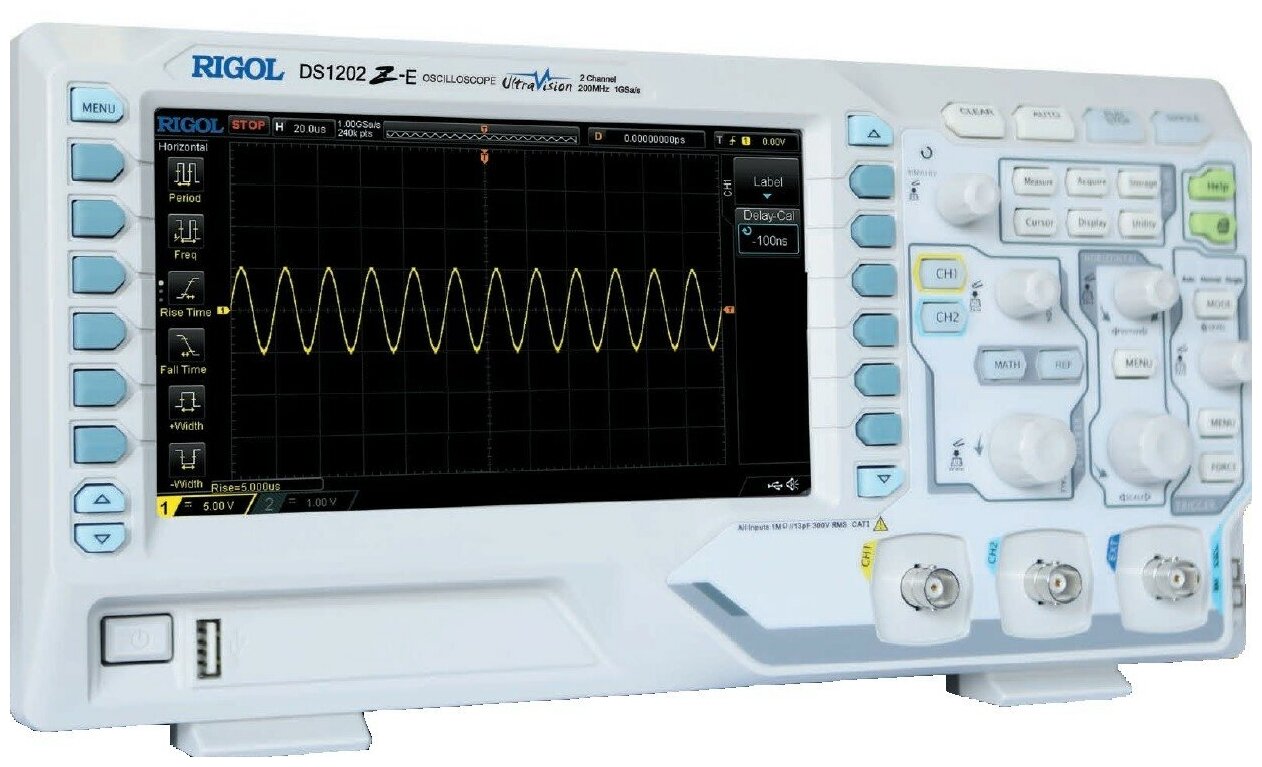 Осциллограф цифровой RIGOL DS1202Z-E (200 МГц 2 канала)