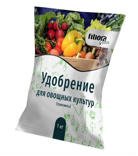 удобрение для овощных культур Filiora Green 1кг тукосмесь - фотография № 1