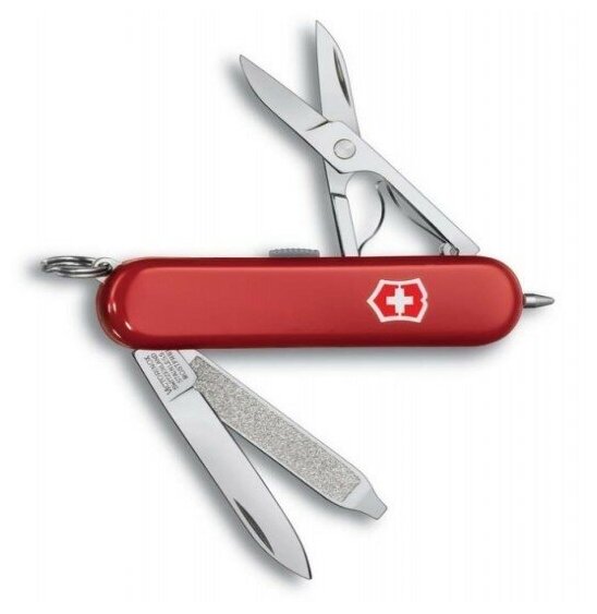 Нож-брелок Victorinox Classic Signature Lite, 58 мм, 7 функций, черный