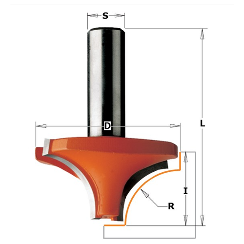 Фреза концевая CMT радиусная D=38,1 I=19,0 S=12,0 R=12,70 фреза концевая cmt радиусная d 19 0 i 12 0 s 8 0 r 4 00