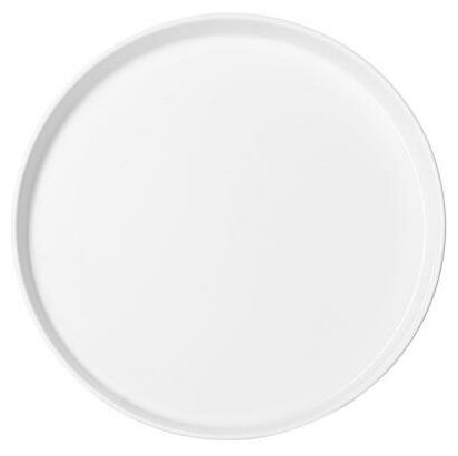 Блюдо круглое с бортом "Кунстверк", фарфор, диаметр 22,5см, белый