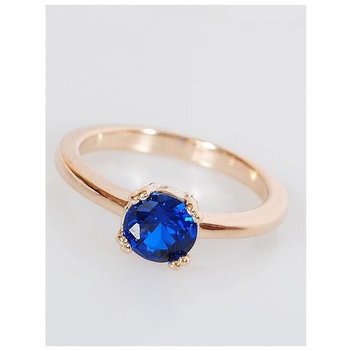 Кольцо помолвочное Lotus Jewelry, шпинель, размер 15, синий