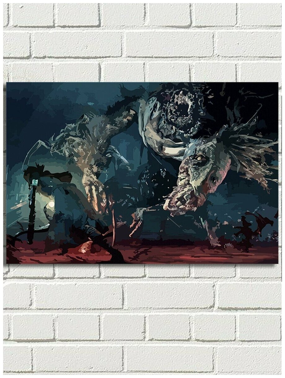 Картина по номерам игра Bloodborne - 6551 Г 60x40