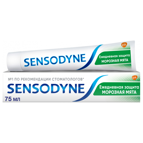 Зубная паста Sensodyne Ежедневная Защита Морозная Мята 75 мл.