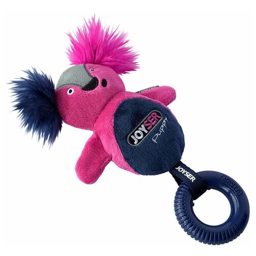 Joyser игрушка Puppy Белка с резиновым кольцом с пищалкой для собак