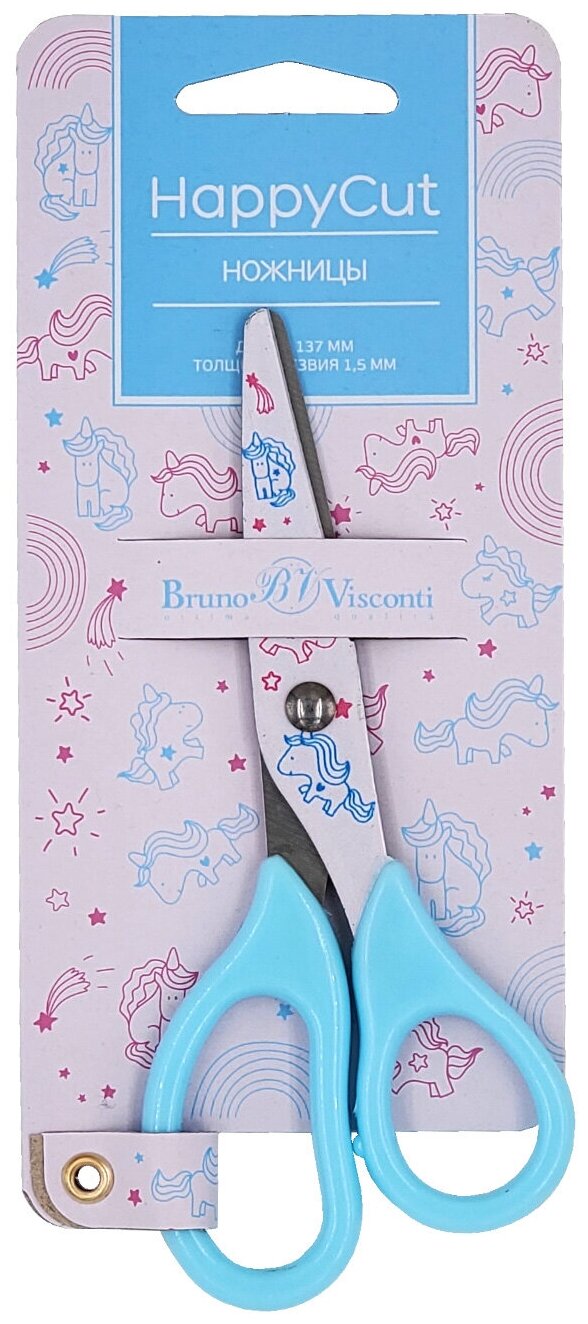 Ножницы детские Happy cut, 137 мм, в ассортименте Bruno Visconti - фото №9