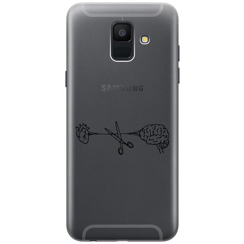 Силиконовый чехол на Samsung Galaxy A6 (2018), Самсунг А6 2018 с 3D принтом Cut It прозрачный силиконовый чехол на samsung galaxy a6 2018 самсунг а6 2018 с 3d принтом cut it прозрачный