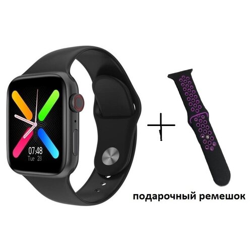Умные смарт-часы Фитнес-браслет Smart Watch T500 с большим экраном и 2 ремешка в комплекте смарт часы черные 105000₽