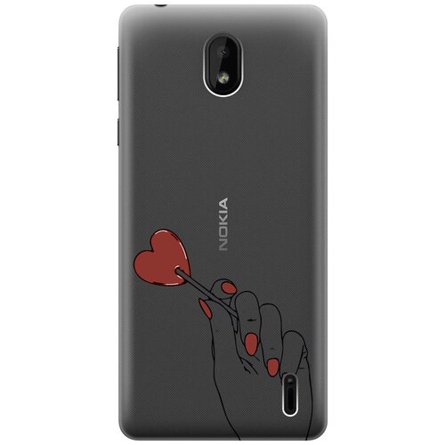 Силиконовый чехол на Nokia 1 Plus, Нокиа 1 Плюс с 3D принтом Heartbreaker прозрачный силиконовый чехол на nokia 1 plus нокиа 1 плюс с 3d принтом honey прозрачный