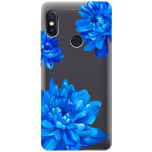 Силиконовый чехол на Xiaomi Redmi Note 5, Note 5 Pro, Сяоми Редми Ноут 5, Ноут 5 Про с 3D принтом Amazing Asters прозрачный чехол книжка на xiaomi redmi note 5 note 5 pro сяоми редми ноут 5 ноут 5 про с 3d принтом amazing irises золотой