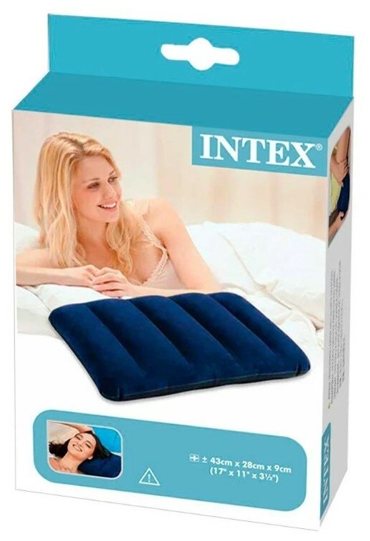 Надувная подушка Intex, подушка для путешествия - фотография № 4