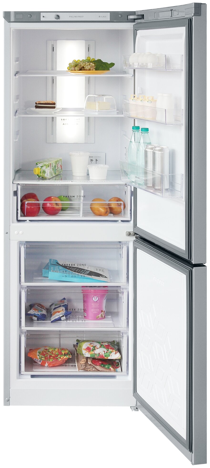 Бирюса М820NF Холодильник металлик - фотография № 6