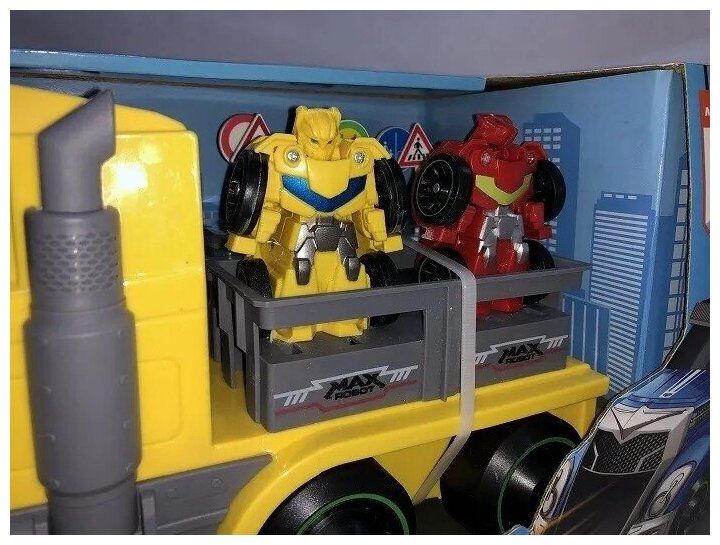 Игровой набор Мой первый трансформер. Трейлер, желтый, 45 см 1toy - фото №3