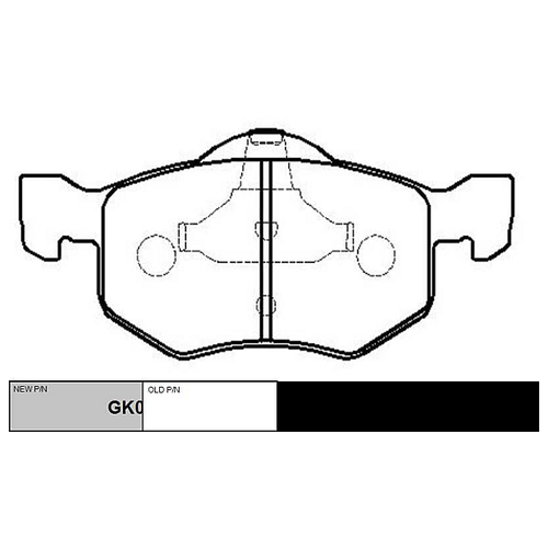 Колодки Передние CTR GK0162