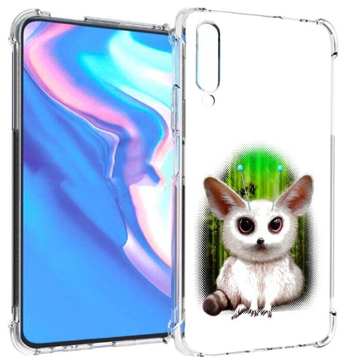 Чехол задняя-панель-накладка-бампер MyPads пушистое животное для Honor 9X Pro/Huawei Y9s/P Smart Pro 2019 противоударный