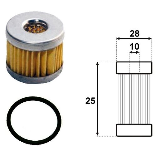 Фильтр в редуктор Lovato RGJ 3, HP с кольцом (низкий) /FDA4/