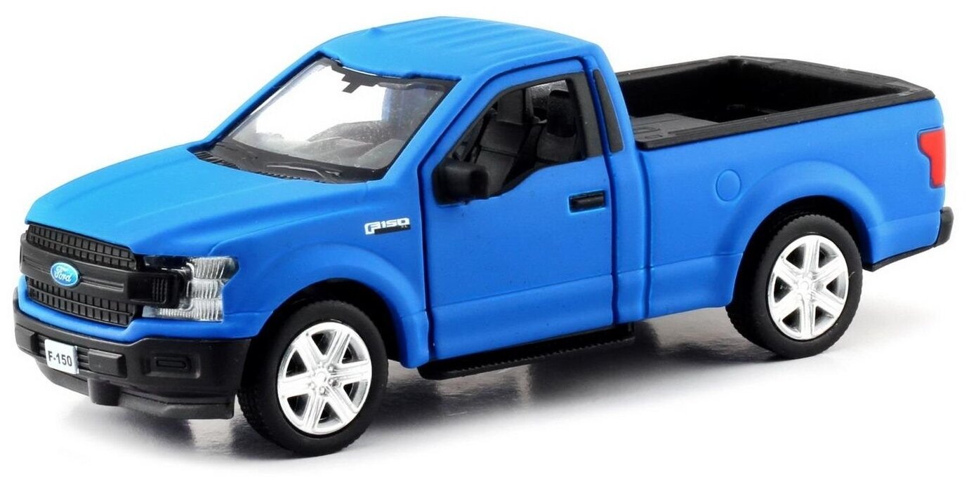 Машина металлическая RMZ City 1:32 Ford F150 2018, инерционная, синий матовый цвет - Uni Fortune [554045M(A)]