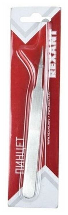 фото Пинцет Rexant прямой с острыми кончиками (12-0375)