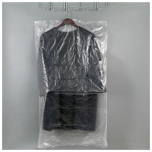 Набор чехлов для одежды 65×110 см, 6 шт, цвет прозрачный
