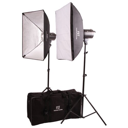 Комплект импульсного света FST F-200 Softbox Kit, 2х200 Дж