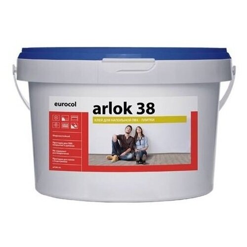 Водно-дисперсионный клей для напольных покрытий Forbo Arlok 38 13кг. для ПВХ-плитки, коммерческого линолеума, виниловых покрытий