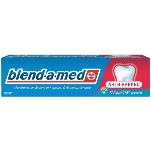 Зубная паста, 100 мл, BLEND-A-MED (Бленд-а-Мед) Анти-кариес Свежесть Комплект - 12 шт. паста зубная свежесть с активным фтором анти кариес blend a med бленд а мед туба 65мл