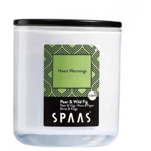Свеча ароматическая в стакане с алюминиевой крышкой 9.5х10.5см 56ч Spaas Груша-Инжир 0500218193