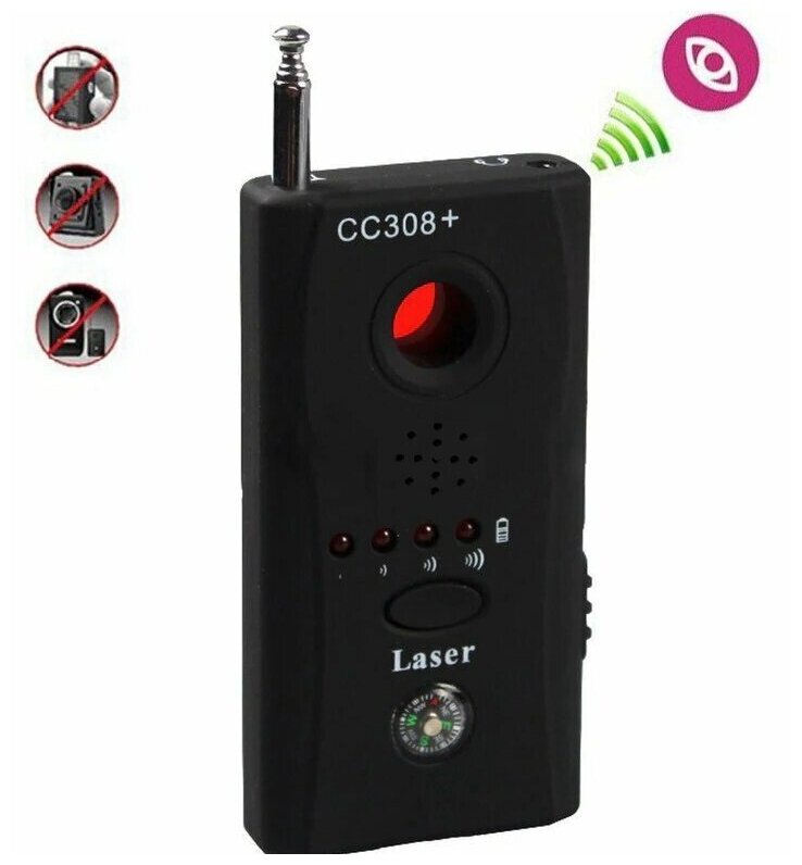 Детектор скрытых камер и жучков CC308+ - поиск жучков для прослушки