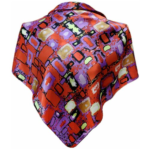 фото Платок crystel eden,58х58 см, фиолетовый, красный