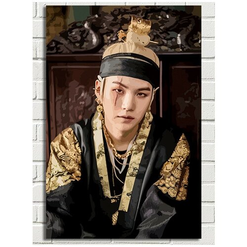 Картина по номерам Музыка BTS Suga Шуга - 6030 В 60x40