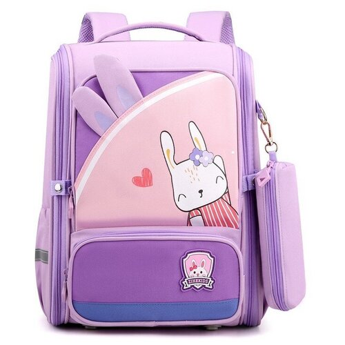 Купить Рюкзак ZIHEKIDS школьный для девочек подростков ранец ортопедический мини портфель для школы рюкзачок детский, розовый/фиолетовый/голубой, полиэстер, female