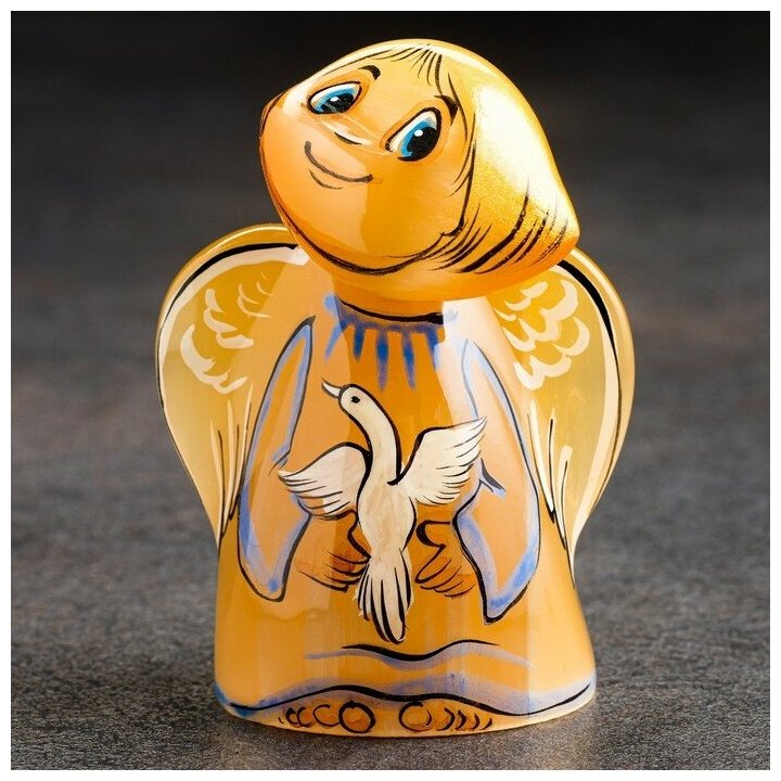Сувенир "Ангел с голубем", селенит 7830480