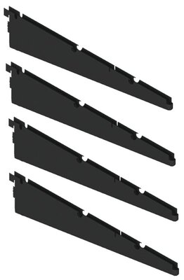 Кронштейн для полок и корзин гардеробной системы "Титан-GS" (335) (комплект 4шт) Цвет: Черный