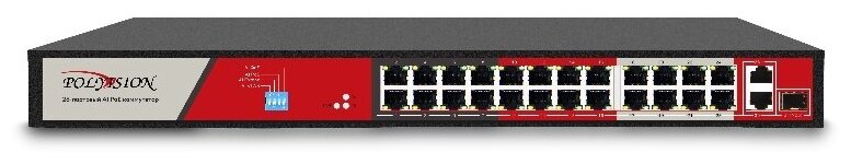 Коммутаторы POE Polyvision PND-24P-2G1F Ultra