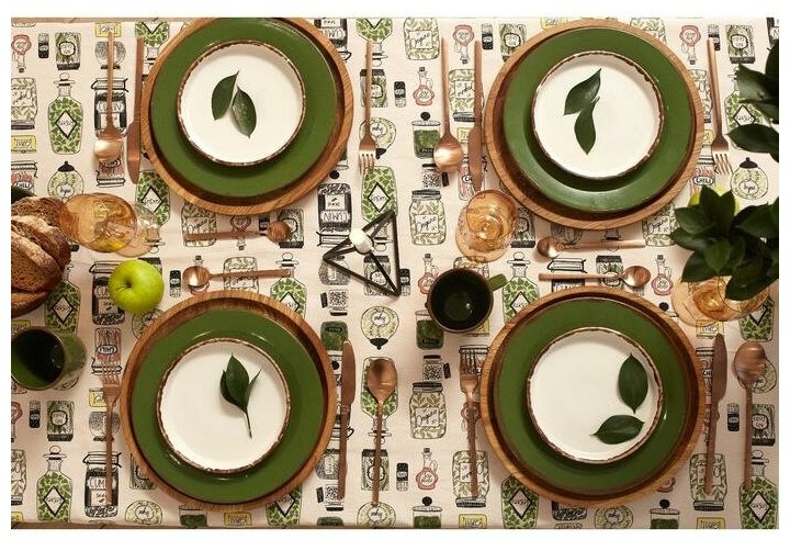 фото Этель Скатерть "Этель" Kitchenware 149х180см, 100% хлопок, саржа 190 г/м2