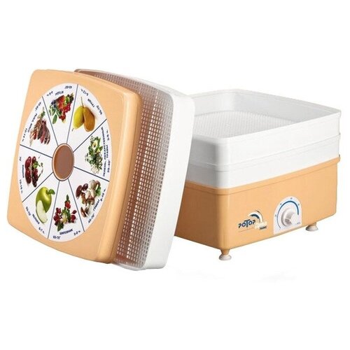 Электросушилка для овощей и фруктов Ротор Дива Люкс СШ-010-01 3 поддона 872300₽