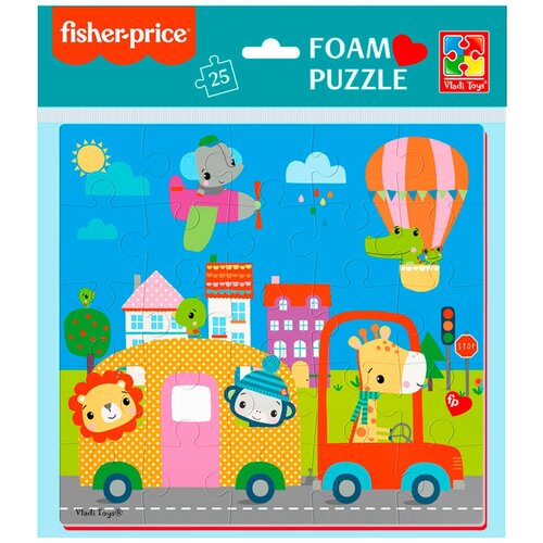 Мягкие пазлы Fisher-Price Город 25 элементов