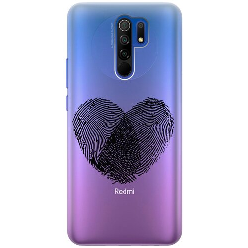 Силиконовый чехол с принтом Lovely Fingerprints для Xiaomi Redmi 9 / Сяоми Редми 9 силиконовый чехол с принтом lovely fingerprints для xiaomi redmi 4x сяоми редми 4х