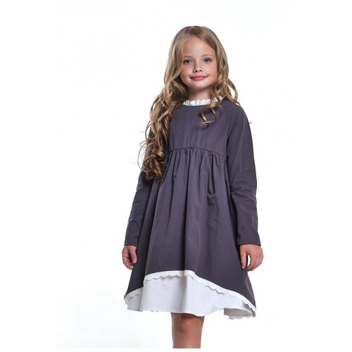 Платье для девочек Mini Maxi, модель 6924, цвет графит, размер 116